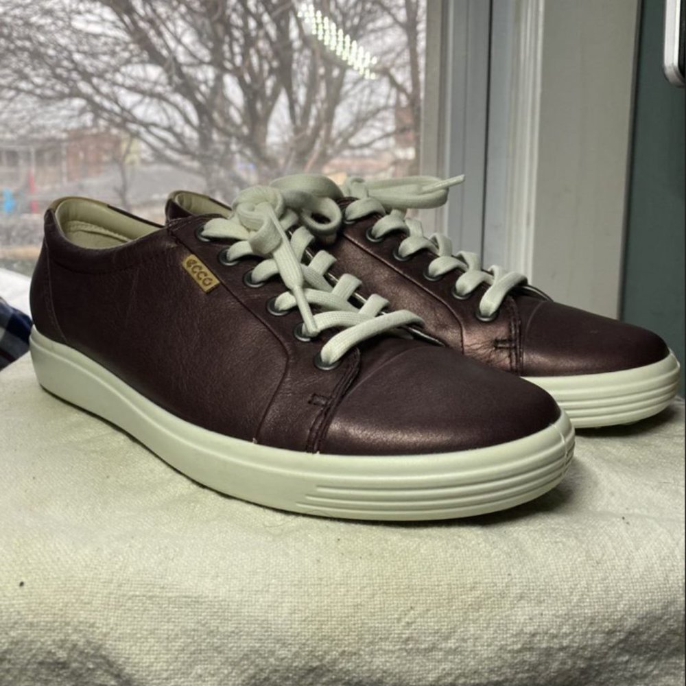 Brand New Ecco Soft 7 Sneakers Fig Metallic